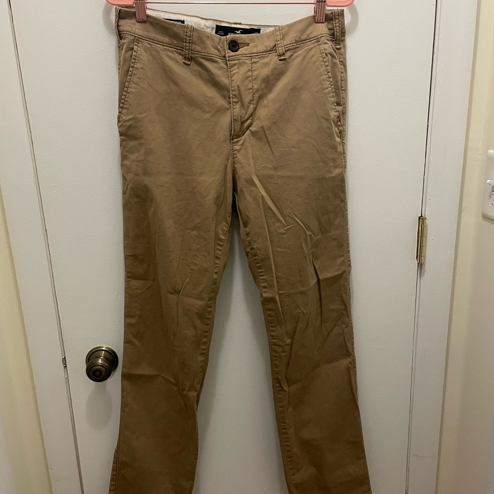 Hollister Tan Chinos Classic Straight-Leg